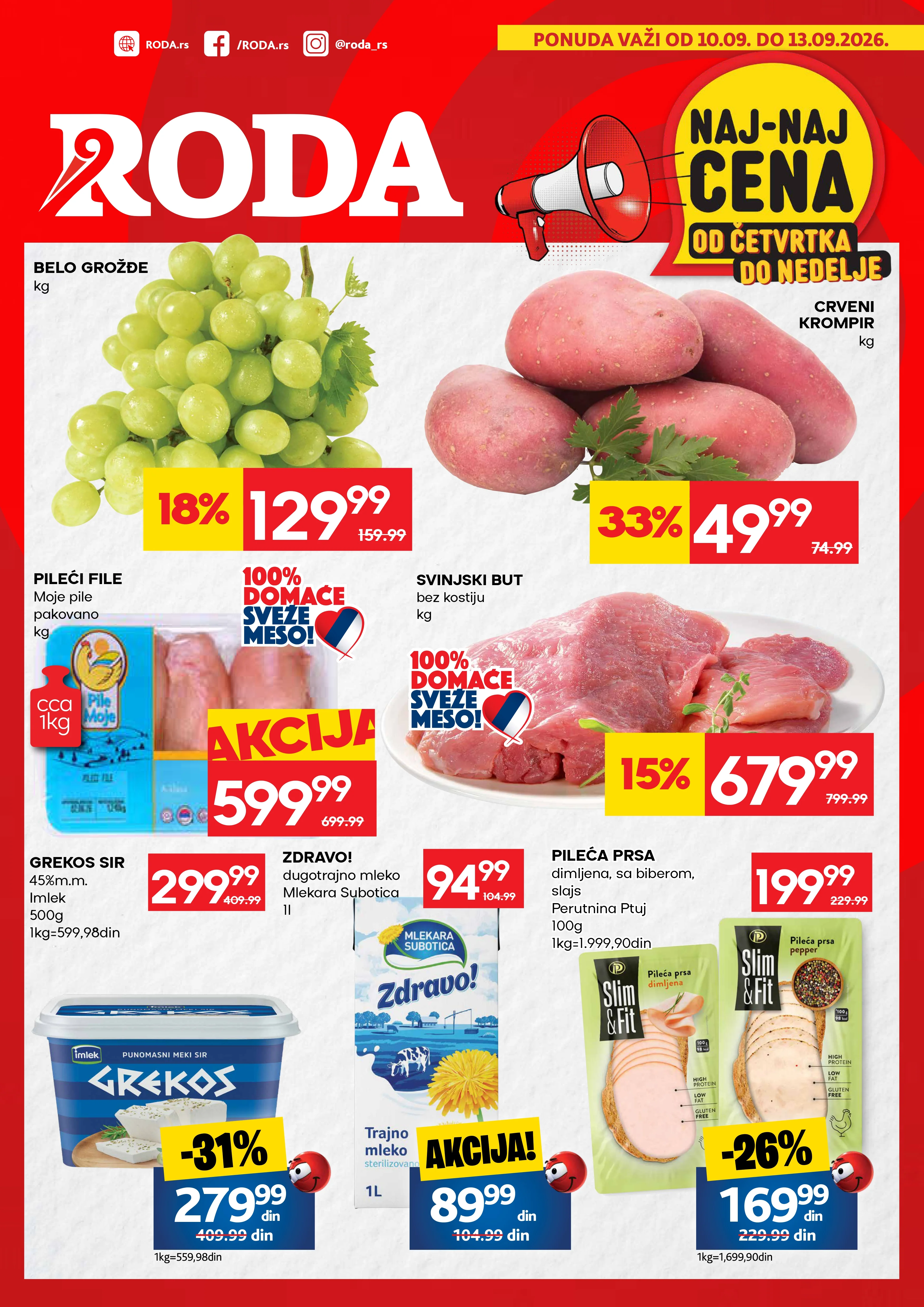 Roda vikend akcija 10-13.9.2026. - str. 1