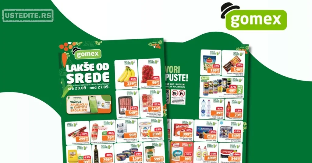 Gomex katalog LAKŠE OD SREDE 23-27.9.2026.