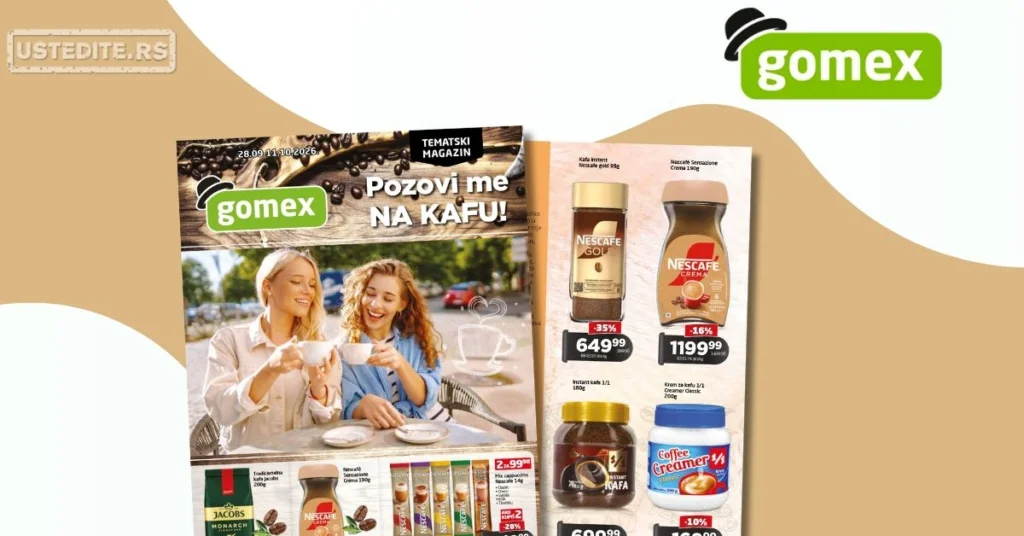 Gomex katalog TEMA MESECA 28.9-11.10.2026.