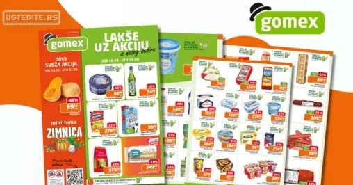 Gomex katalog AKCIJE IZ ŠEŠIRA 16-29.9.2026.