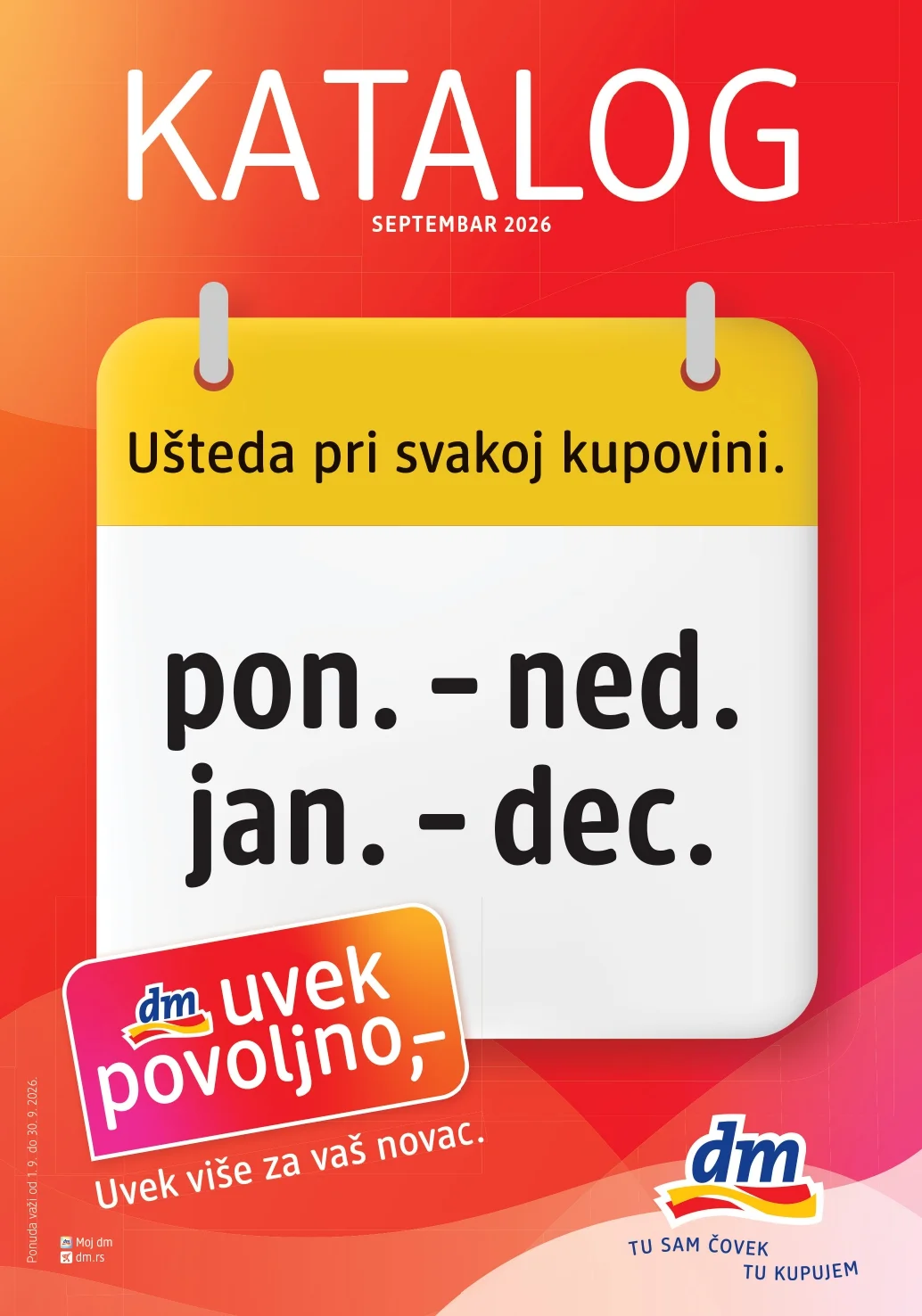 dm Katalog SEPTEMBAR 2026. - str. 1