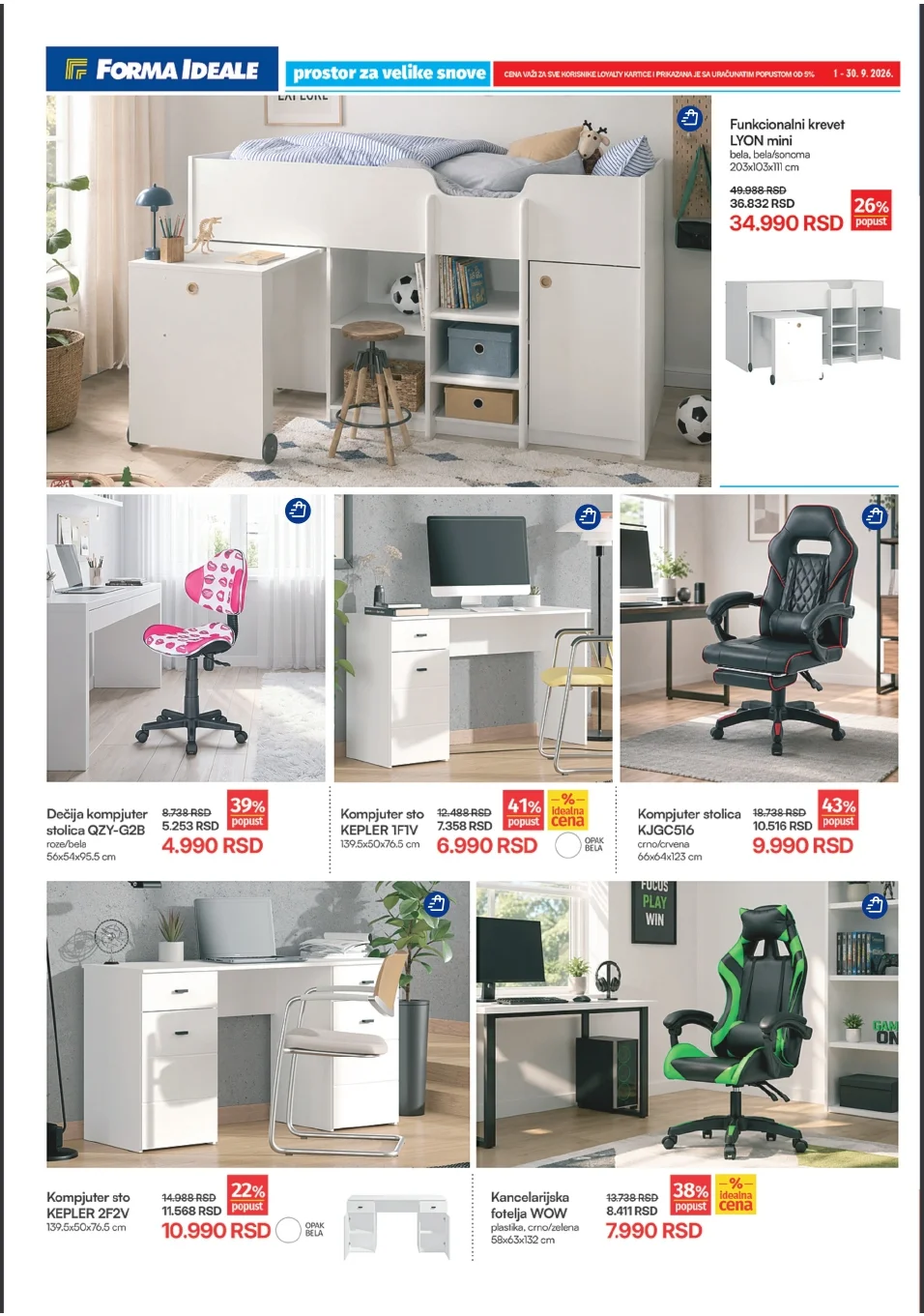 Forma Ideale katalog DEČIJE I RADNE SOBE 1-30.9.2026. - str. 4