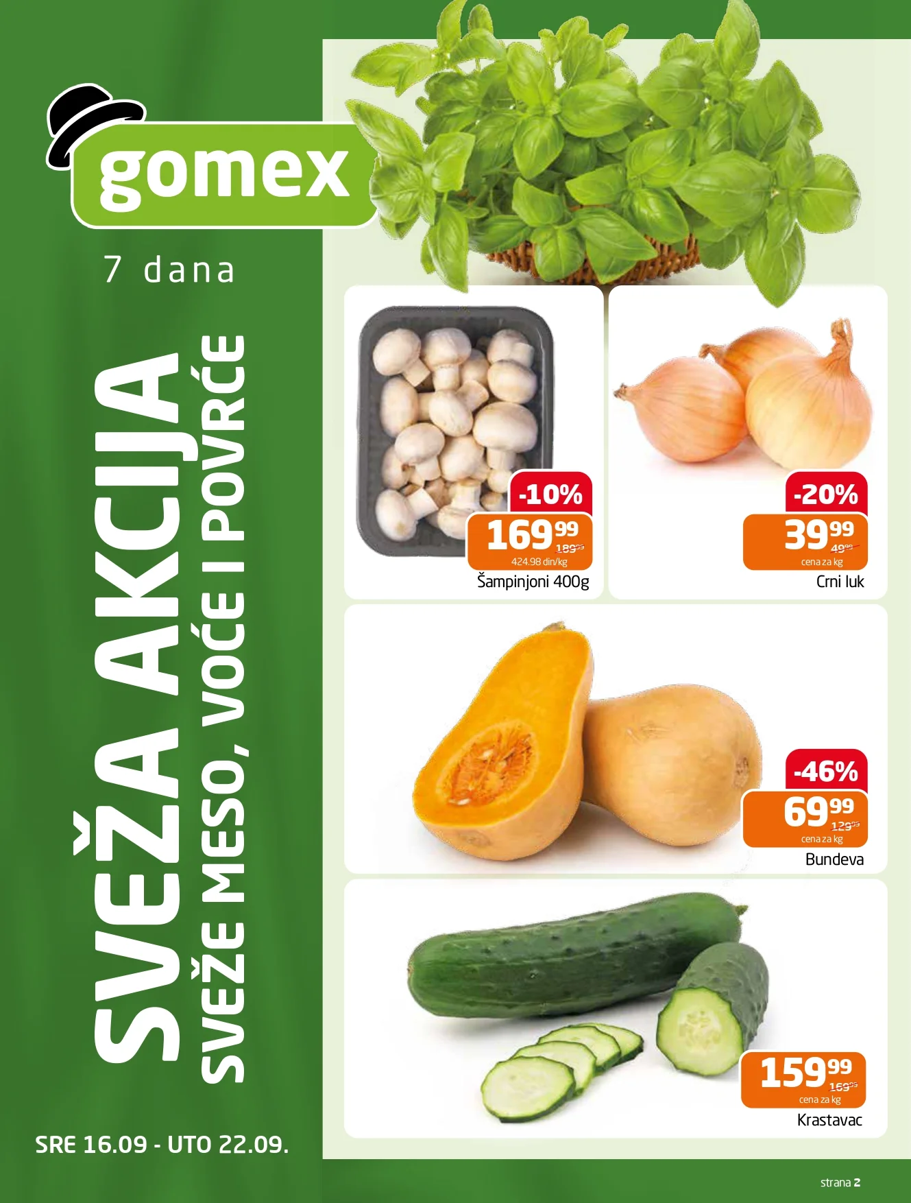 Gomex katalog AKCIJE IZ ŠEŠIRA 16-29.9.2026. - str. 2