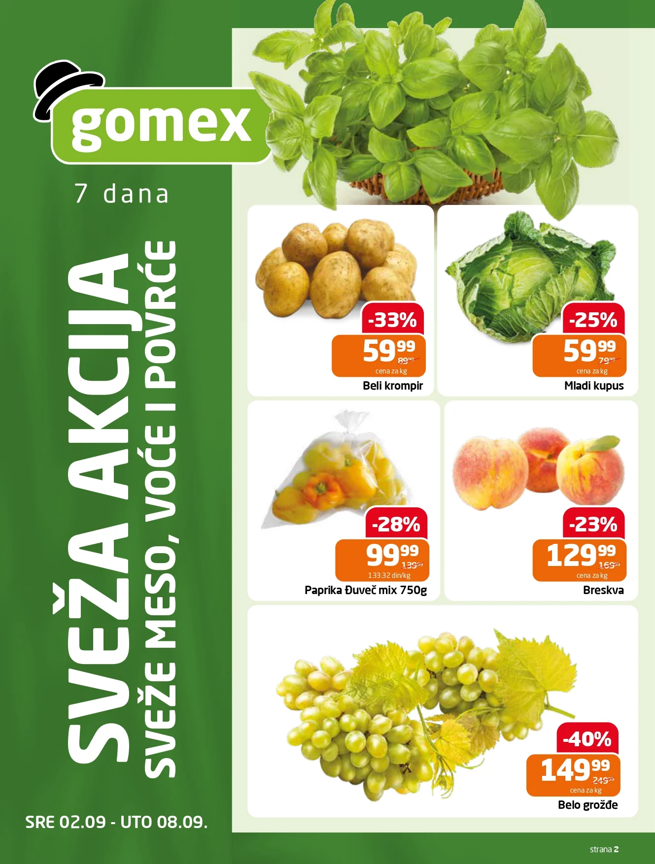 Gomex katalog AKCIJE IZ ŠEŠIRA 2-15.9.2026. - str. 2