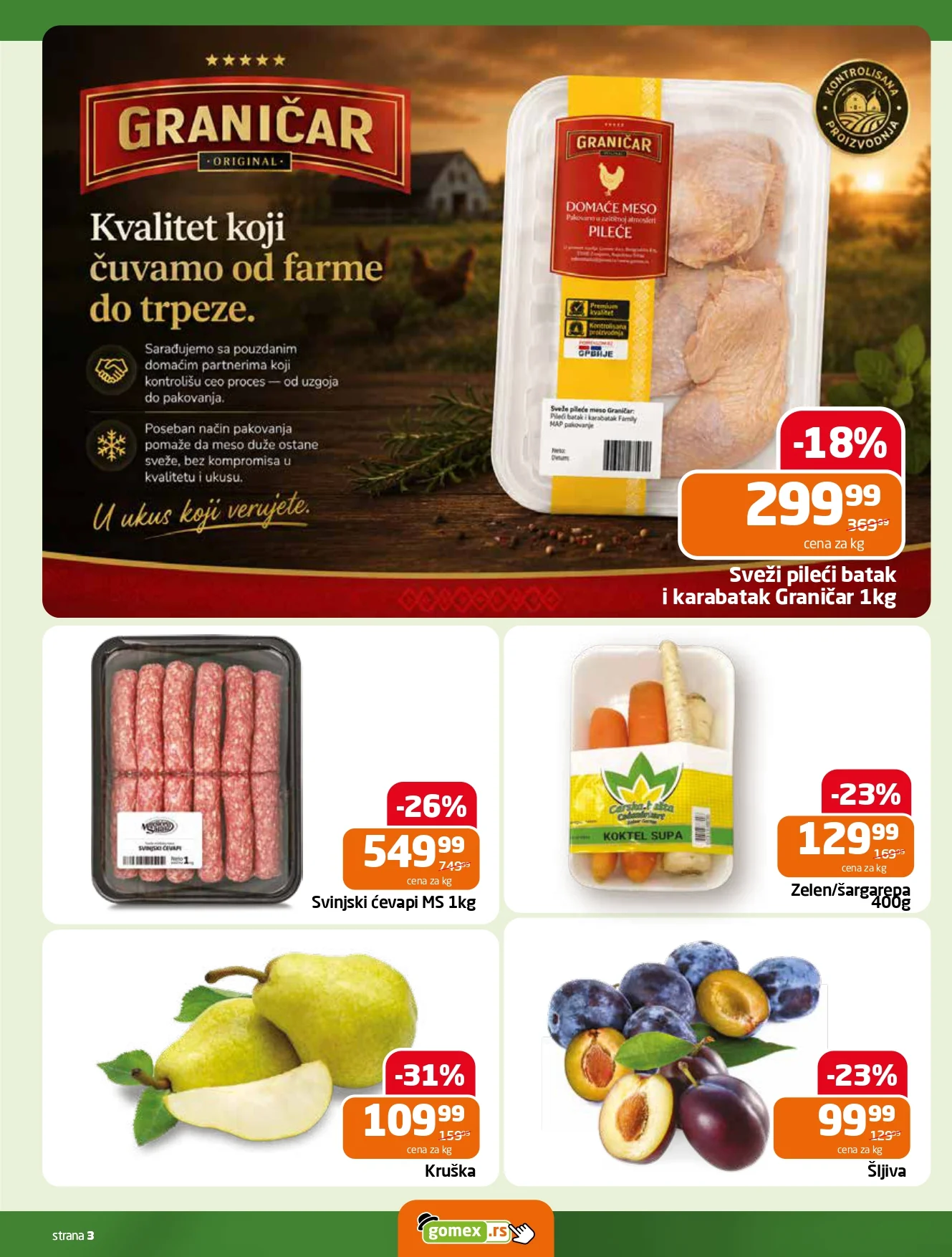 Gomex katalog AKCIJE IZ ŠEŠIRA 2-15.9.2026. - str. 3