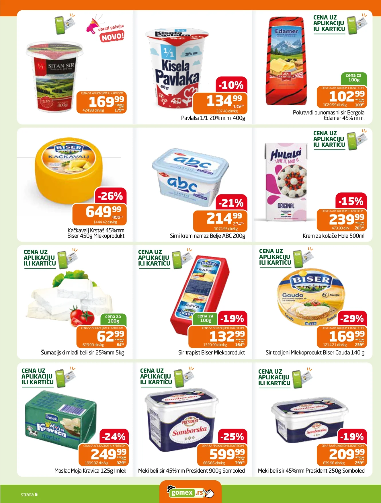 Gomex katalog AKCIJE IZ ŠEŠIRA 2-15.9.2026. - str. 5