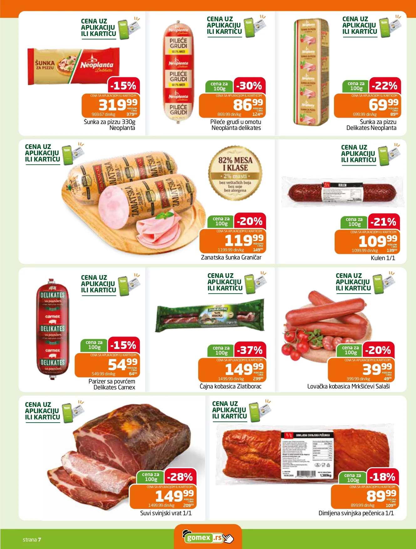 Gomex katalog AKCIJE IZ ŠEŠIRA 16-29.9.2026. - str. 7