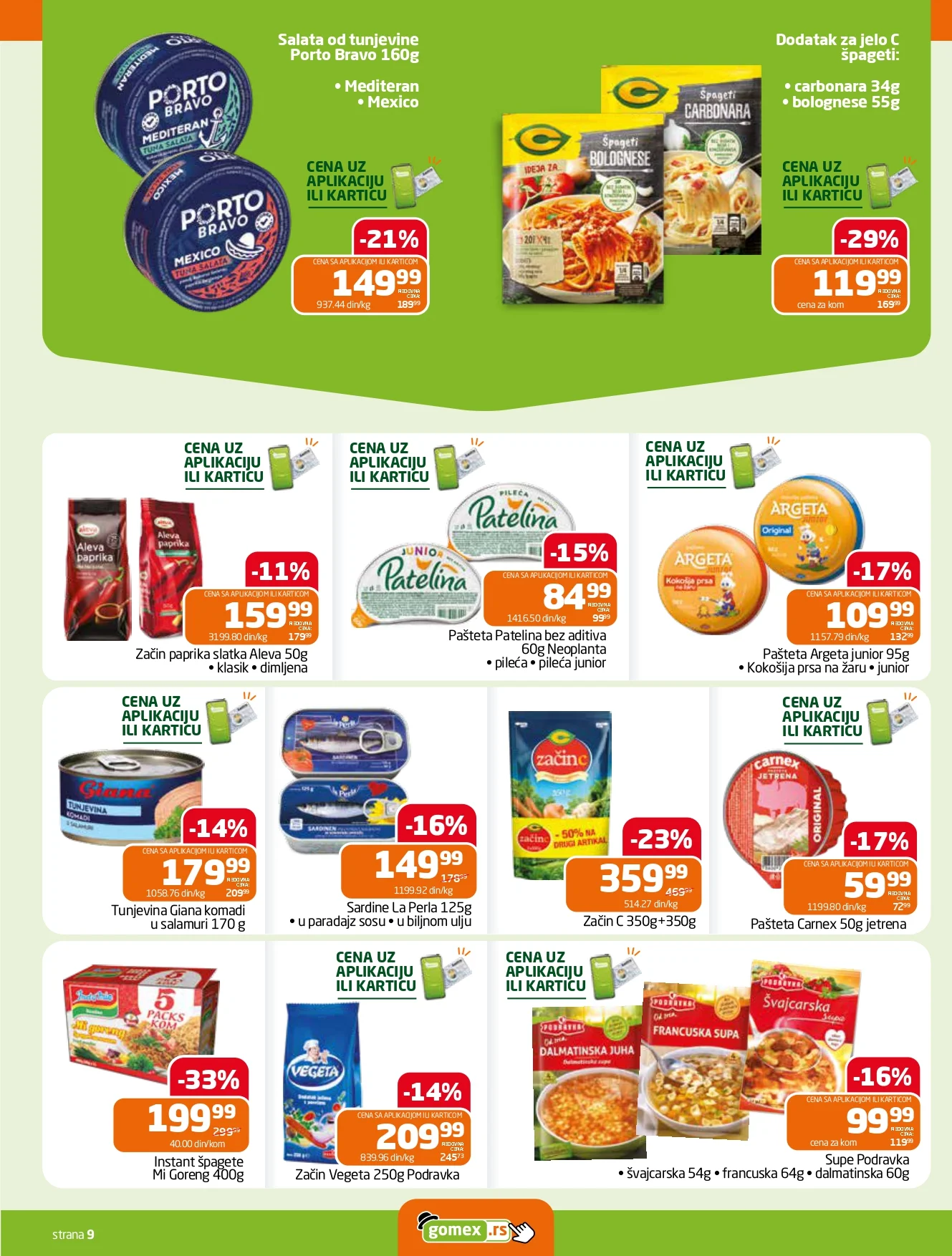 Gomex katalog AKCIJE IZ ŠEŠIRA 16-29.9.2026. - str. 9