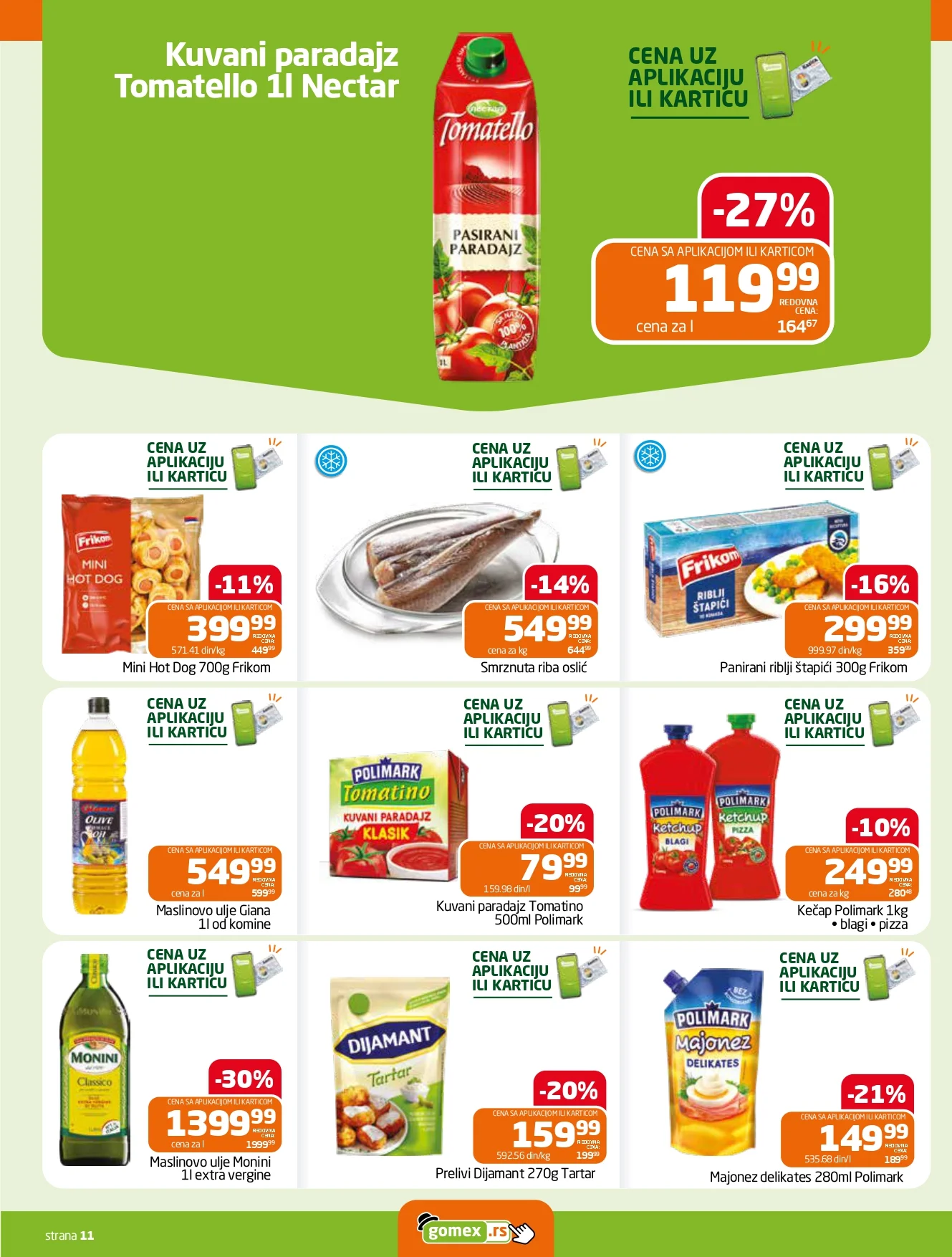 Gomex katalog AKCIJE IZ ŠEŠIRA 16-29.9.2026. - str. 11