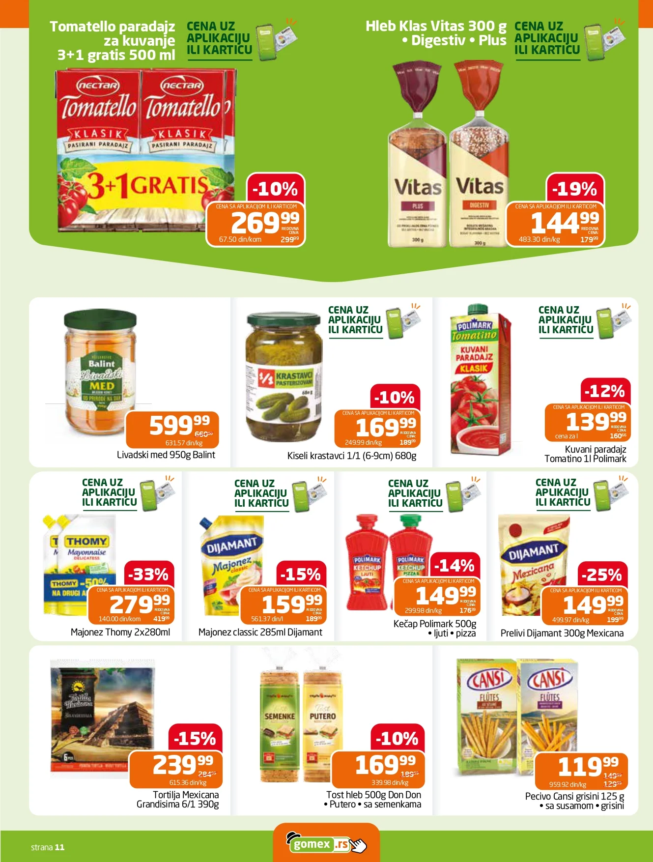 Gomex katalog AKCIJE IZ ŠEŠIRA 2-15.9.2026. - str. 11