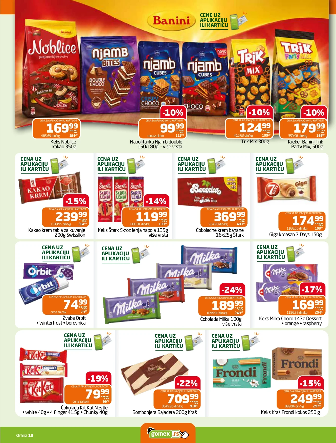 Gomex katalog AKCIJE IZ ŠEŠIRA 16-29.9.2026. - str. 13