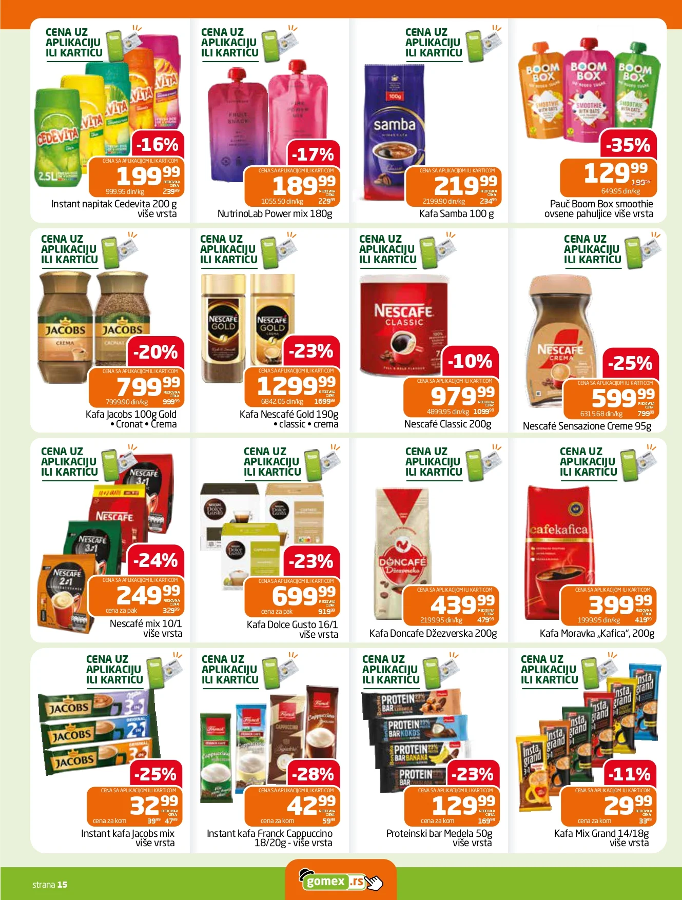 Gomex katalog AKCIJE IZ ŠEŠIRA 16-29.9.2026. - str. 15