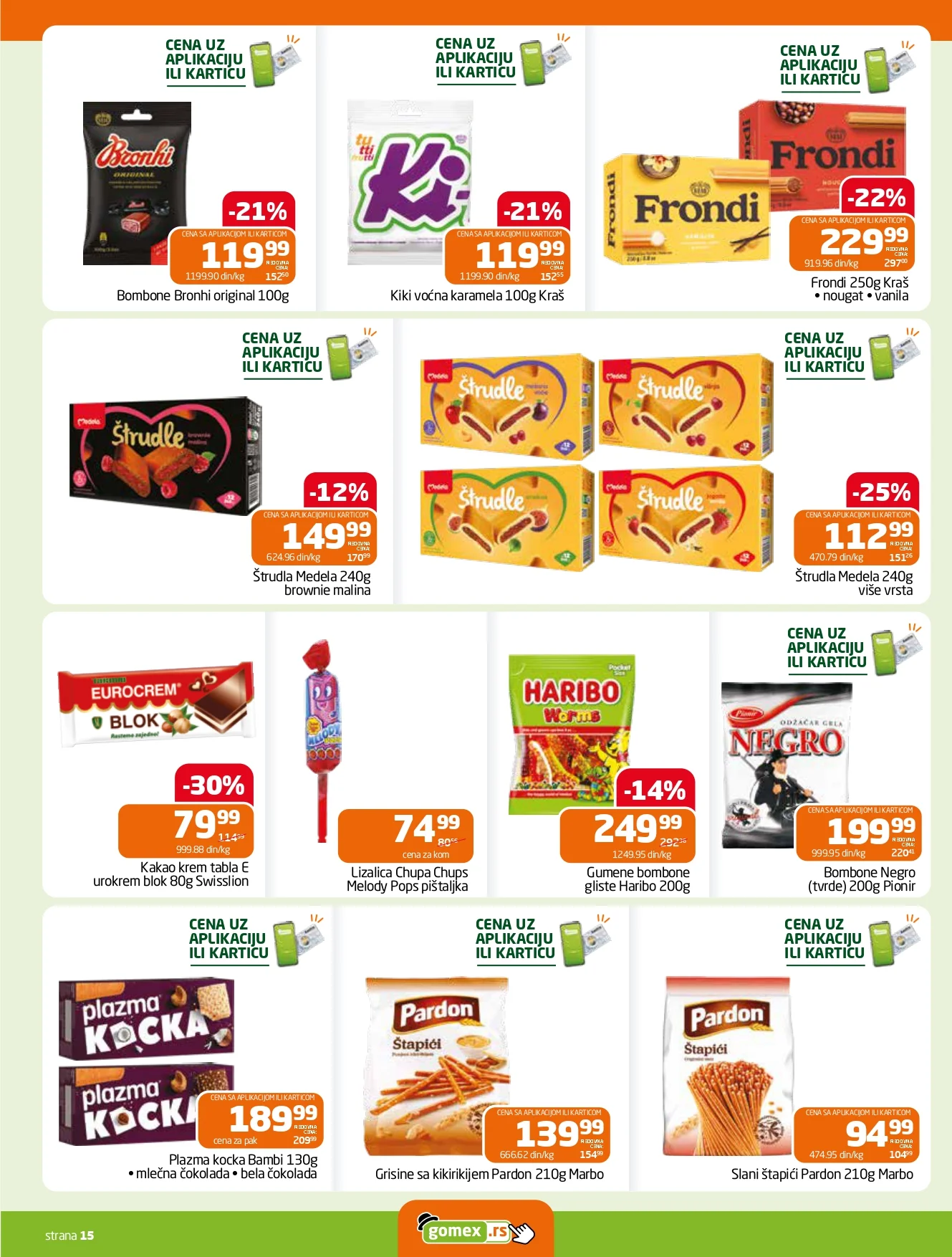 Gomex katalog AKCIJE IZ ŠEŠIRA 2-15.9.2026. - str. 15