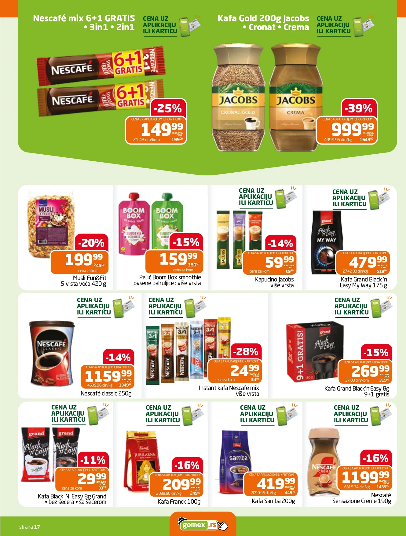 Gomex katalog AKCIJE IZ ŠEŠIRA 2-15.9.2026. - str. 17