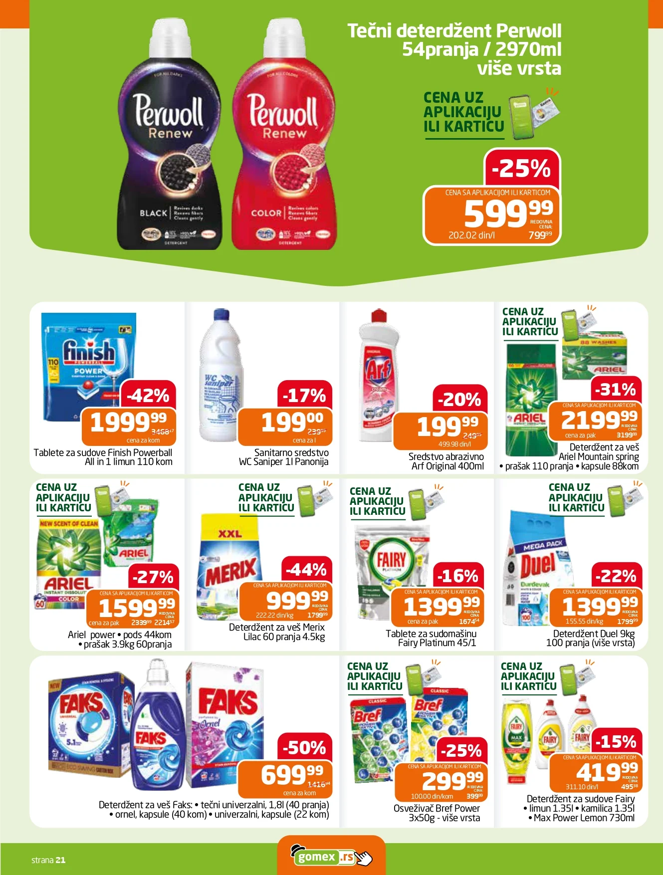 Gomex katalog AKCIJE IZ ŠEŠIRA 16-29.9.2026. - str. 21