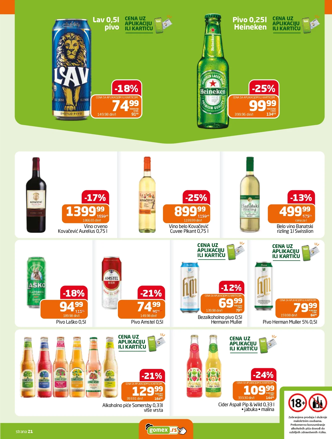 Gomex katalog AKCIJE IZ ŠEŠIRA 2-15.9.2026. - str. 21