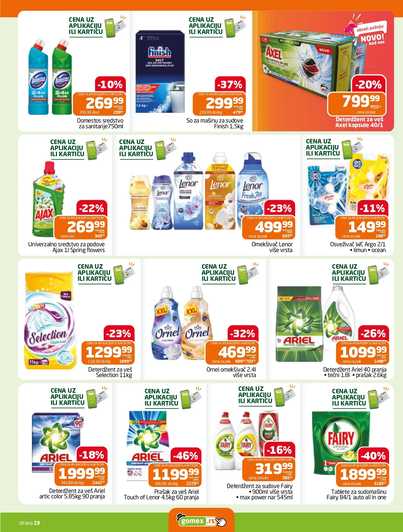Gomex katalog AKCIJE IZ ŠEŠIRA 2-15.9.2026. - str. 23