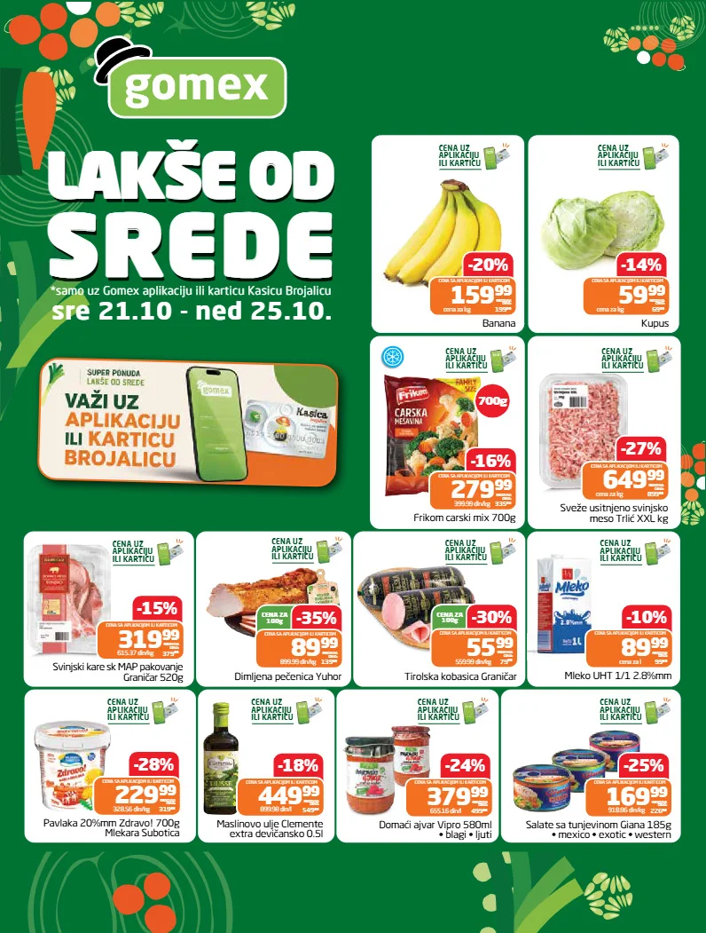 Gomex katalog LAKŠE OD SREDE 21-25.10.2026. - str. 1