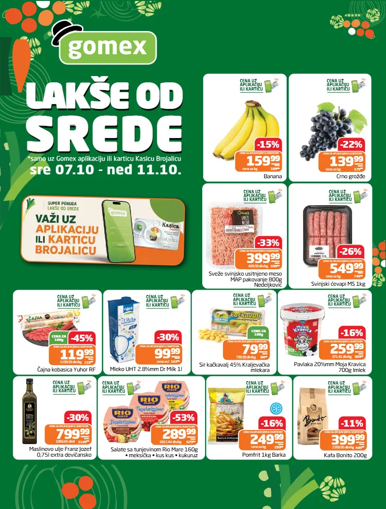 Gomex katalog LAKŠE OD SREDE 7-11.10.2026. - str. 1