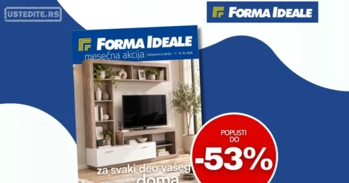 Forma ideale katalog ZA SVAKI DEO VAŠEG DOMA oktobar 2026.