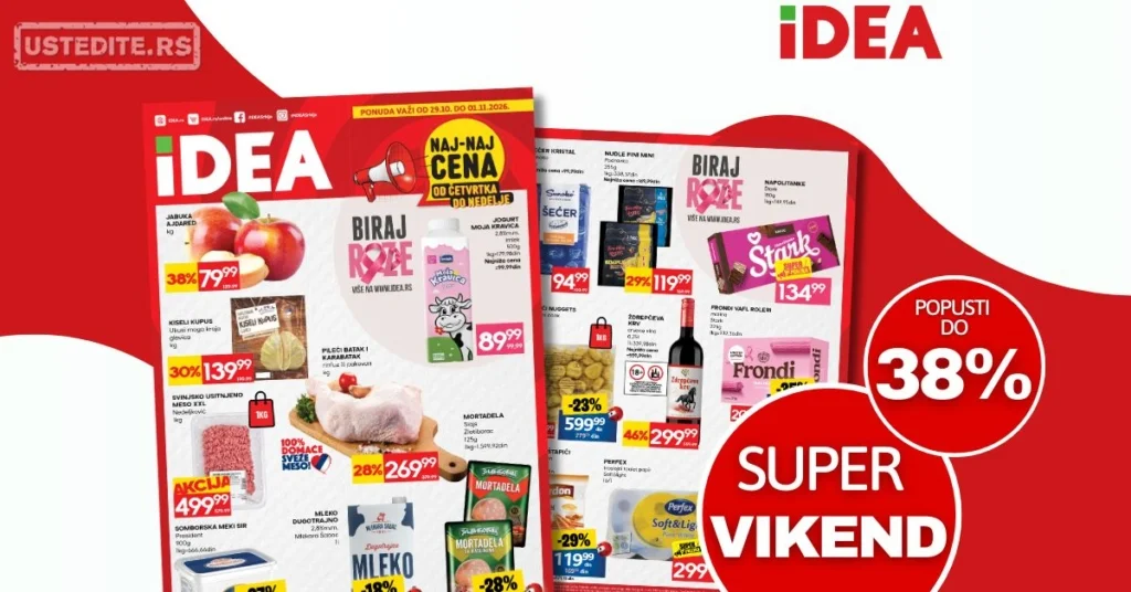 Idea vikend akcija 29.10-1.11.2026.