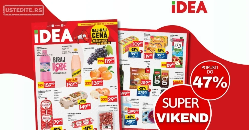 Idea vikend akcija 8-11.10.2026.