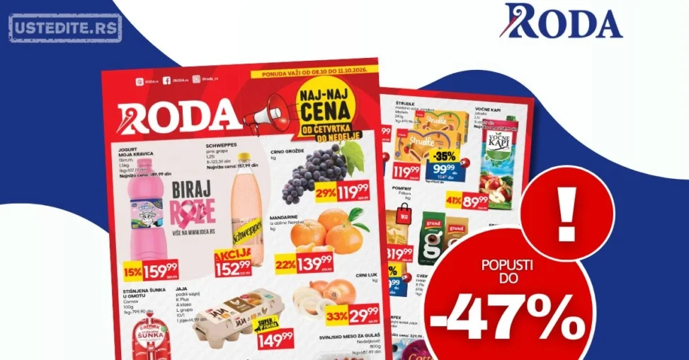 Roda vikend akcija 8-11.10.2026.