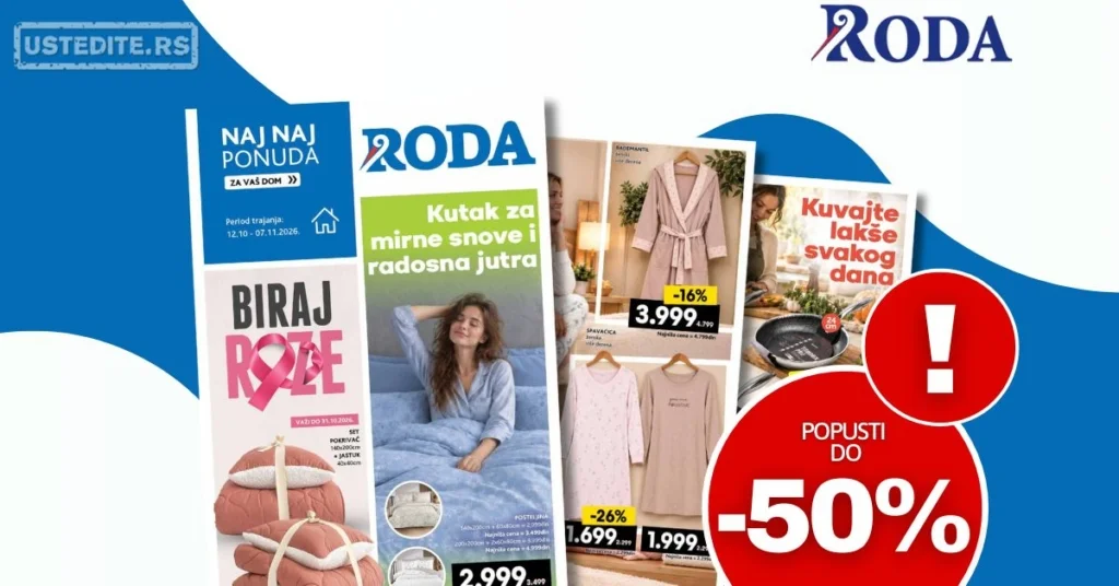 Roda katalog NAJ PONUDA ZA VAŠ DOM 12.10-7.11.2026.