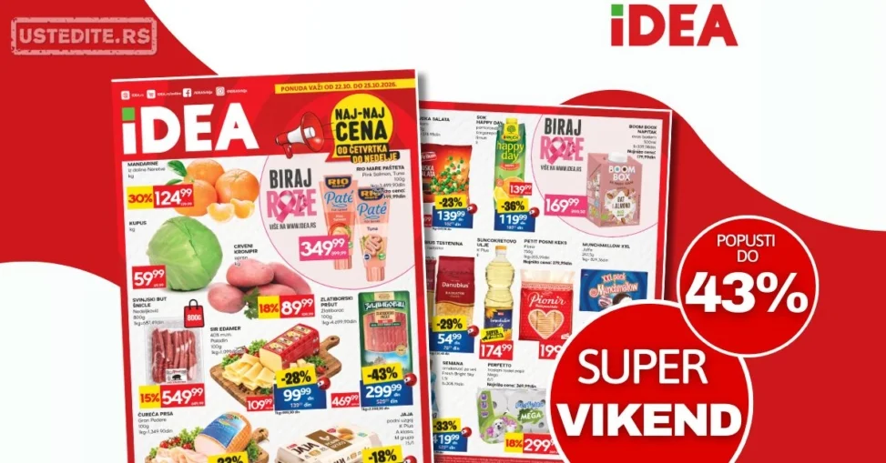 Idea vikend akcija 22-25.10.2026.
