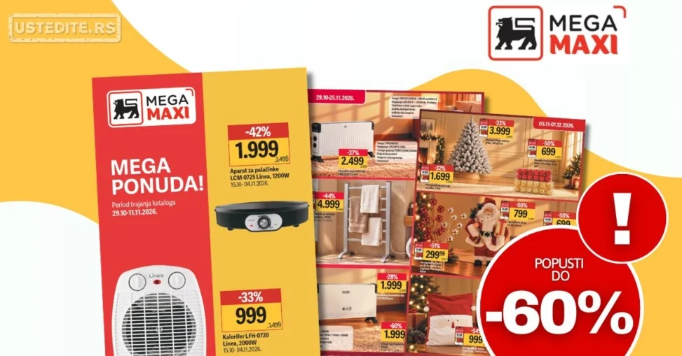 Mega Maxi katalog 29.10-11.11.2026.