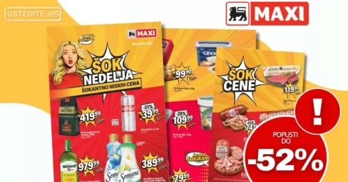Maxi katalog ŠOK NEDELJA 8-14.10.2026.