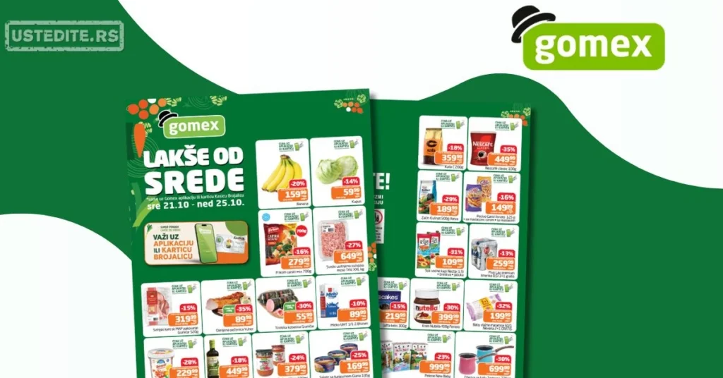 Gomex katalog LAKŠE OD SREDE 21-25.10.2026.