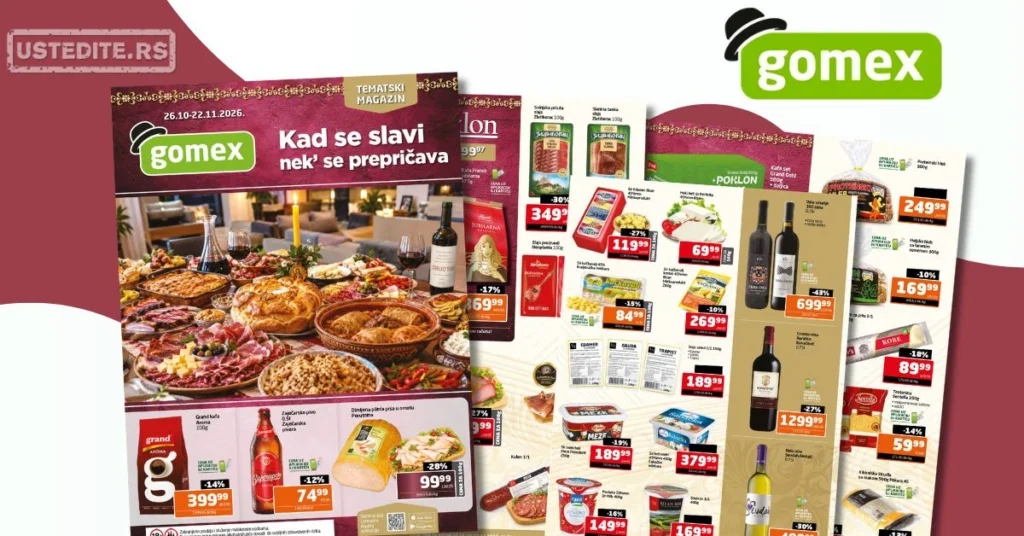 Gomex katalog TEMA MESECA 26.10-22.11.2026.