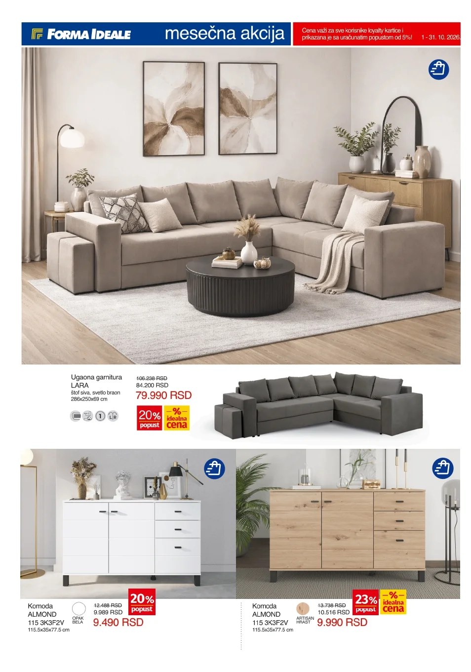 Forma ideale katalog ZA SVAKI DEO VAŠEG DOMA oktobar 2026.. - str. 4