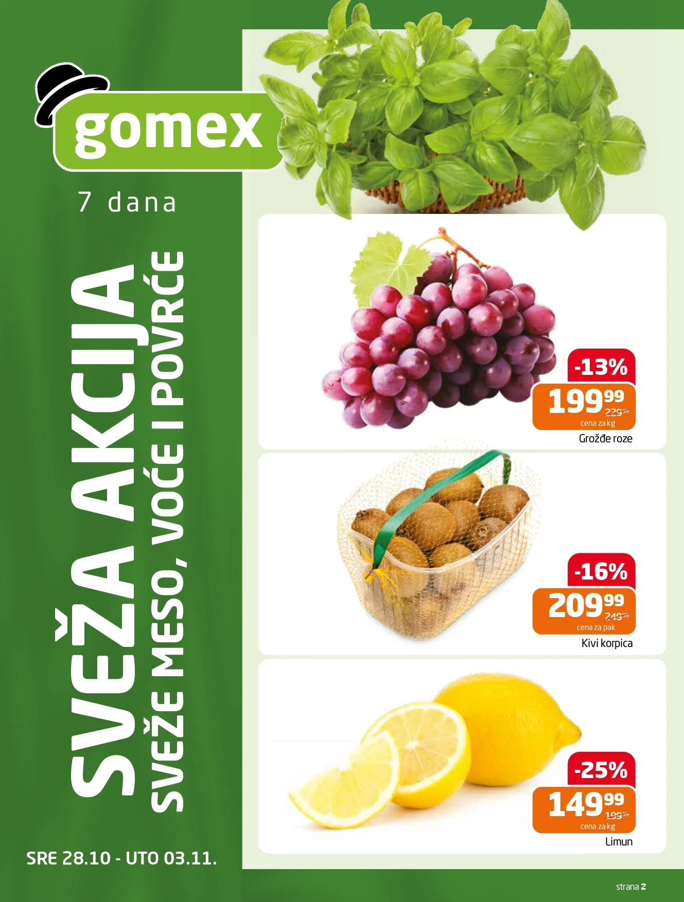 Gomex katalog AKCIJE IZ ŠEŠIRA 29.10-11.11.2026. - str. 2