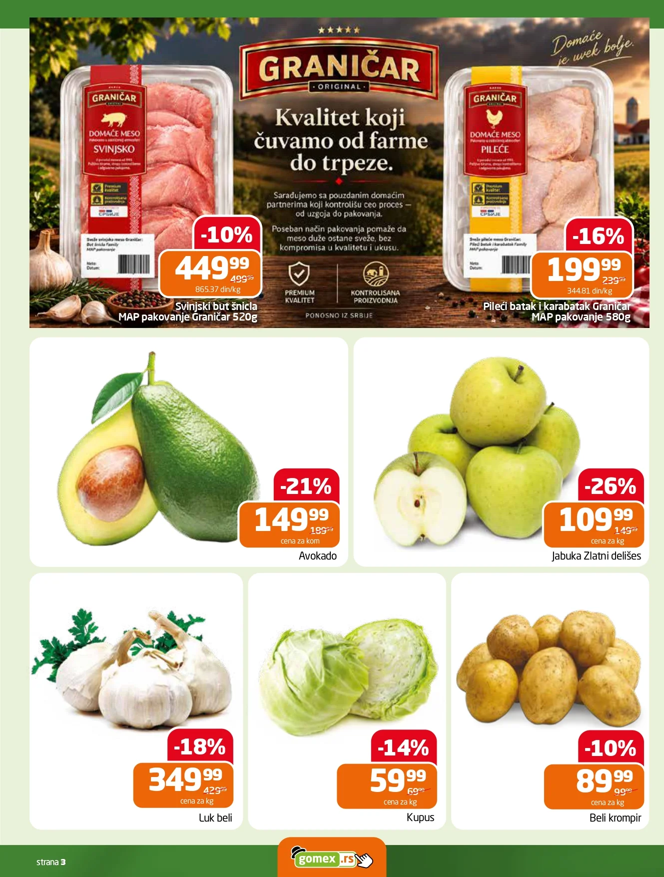 Gomex katalog AKCIJE IZ ŠEŠIRA 29.10-11.11.2026. - str. 3