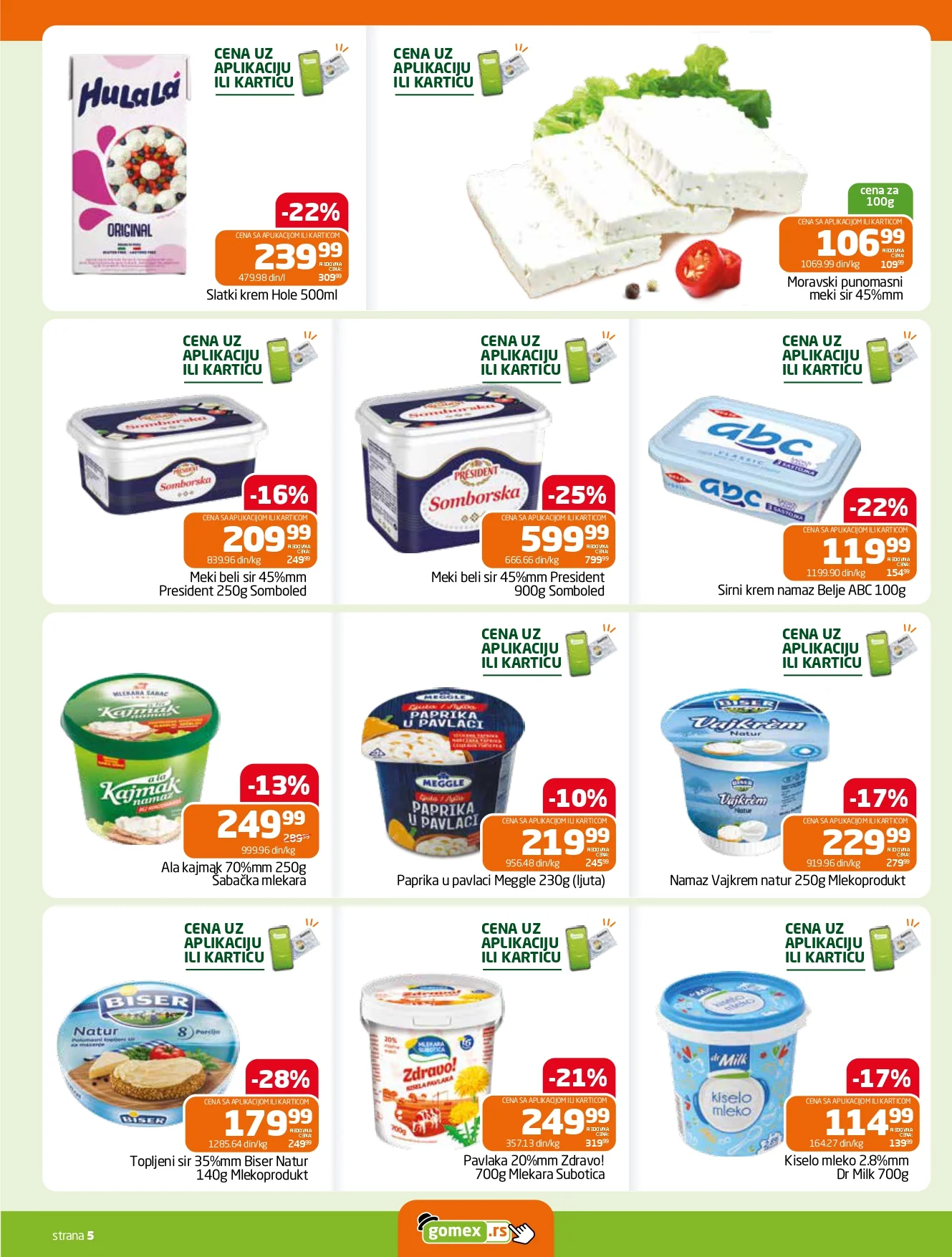 Gomex katalog AKCIJE IZ ŠEŠIRA 29.10-11.11.2026. - str. 5