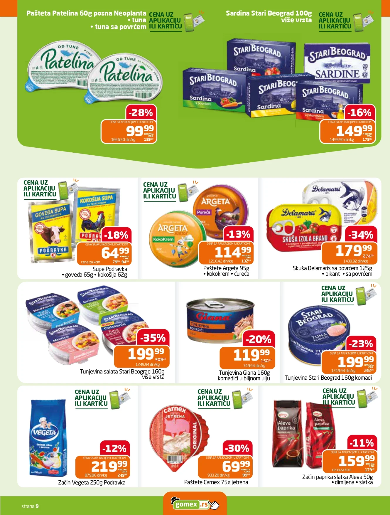 Gomex katalog AKCIJE IZ ŠEŠIRA 29.10-11.11.2026. - str. 9