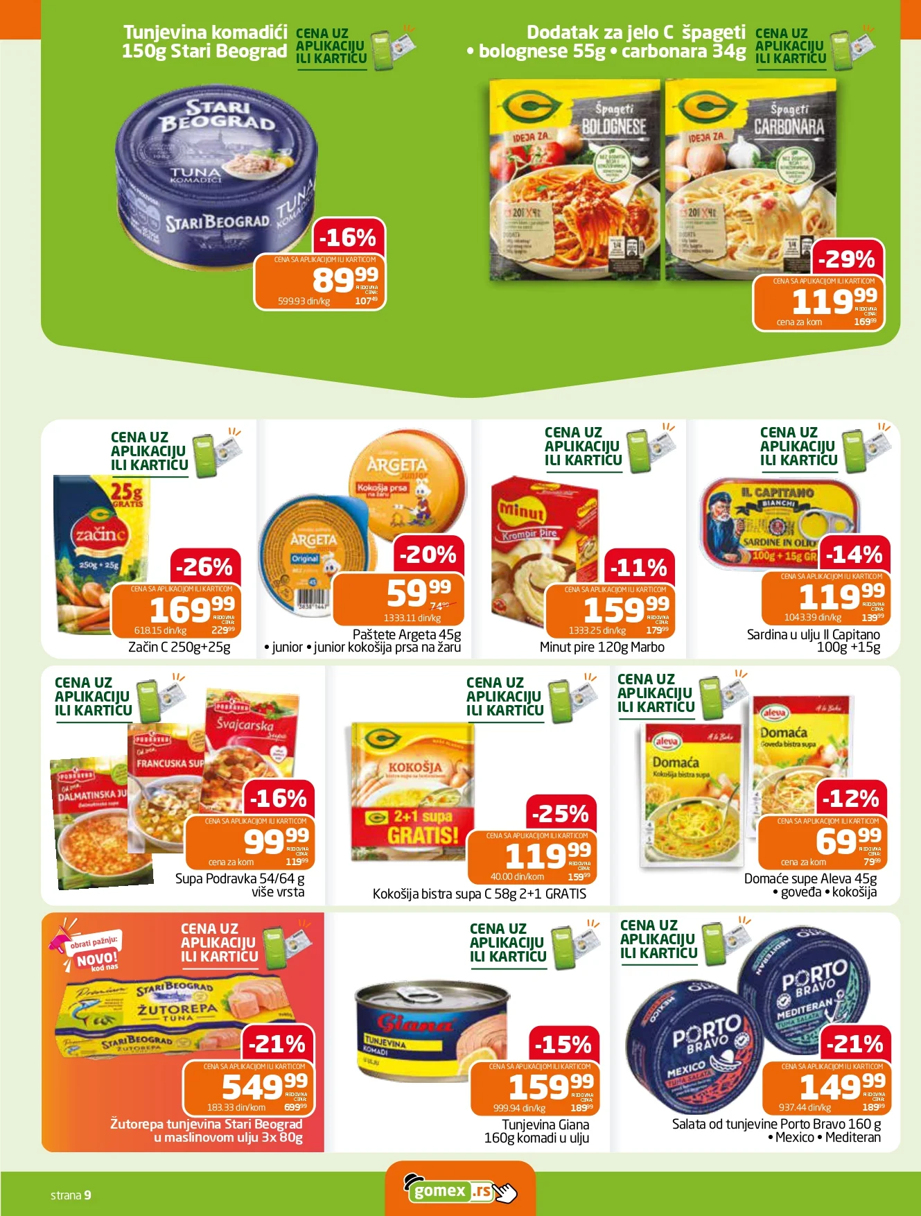 Gomex katalog AKCIJE IZ ŠEŠIRA 14-20.10.2026. - str. 9