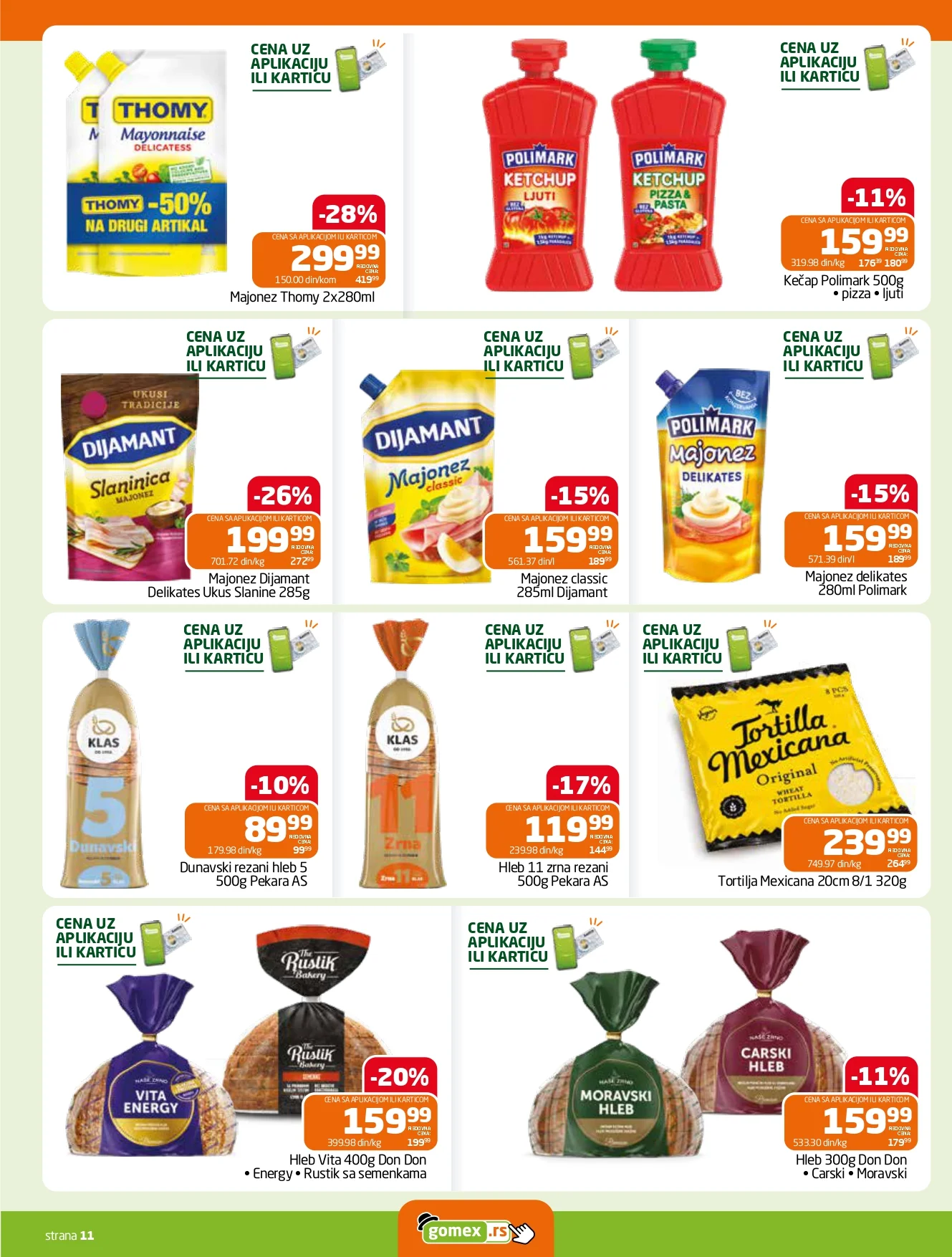 Gomex katalog AKCIJE IZ ŠEŠIRA 29.10-11.11.2026. - str. 11