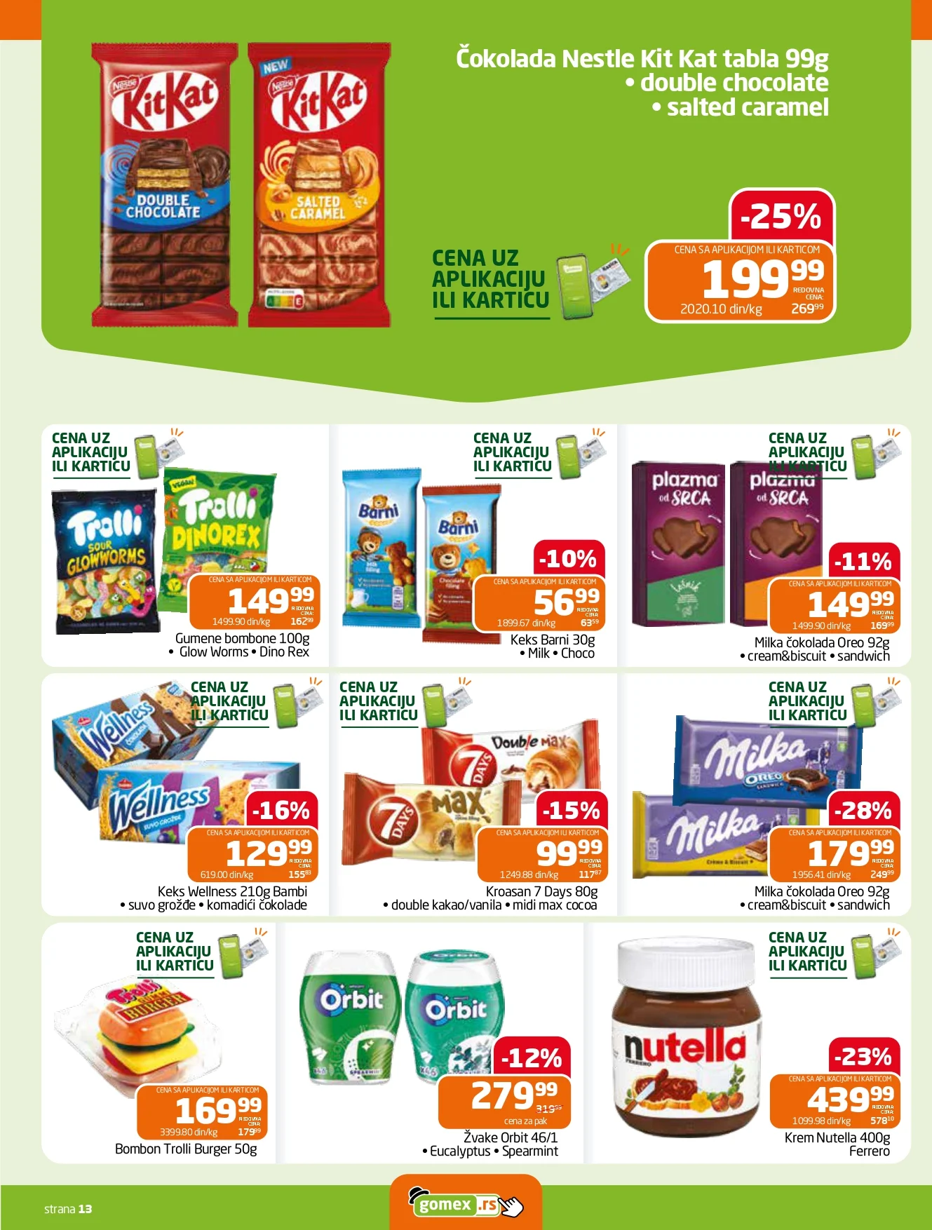 Gomex katalog AKCIJE IZ ŠEŠIRA 29.10-11.11.2026. - str. 13