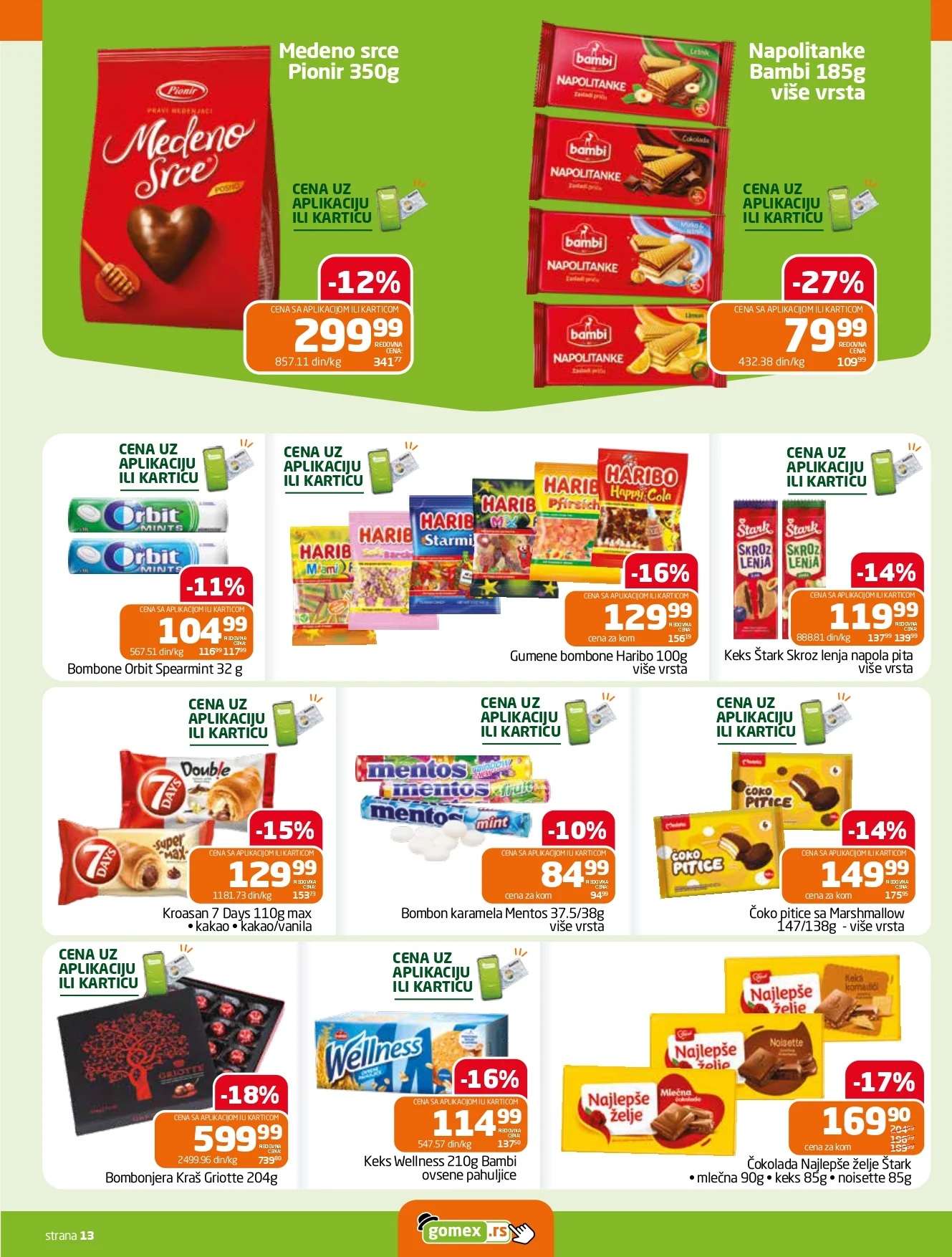 Gomex katalog AKCIJE IZ ŠEŠIRA 14-20.10.2026. - str. 13