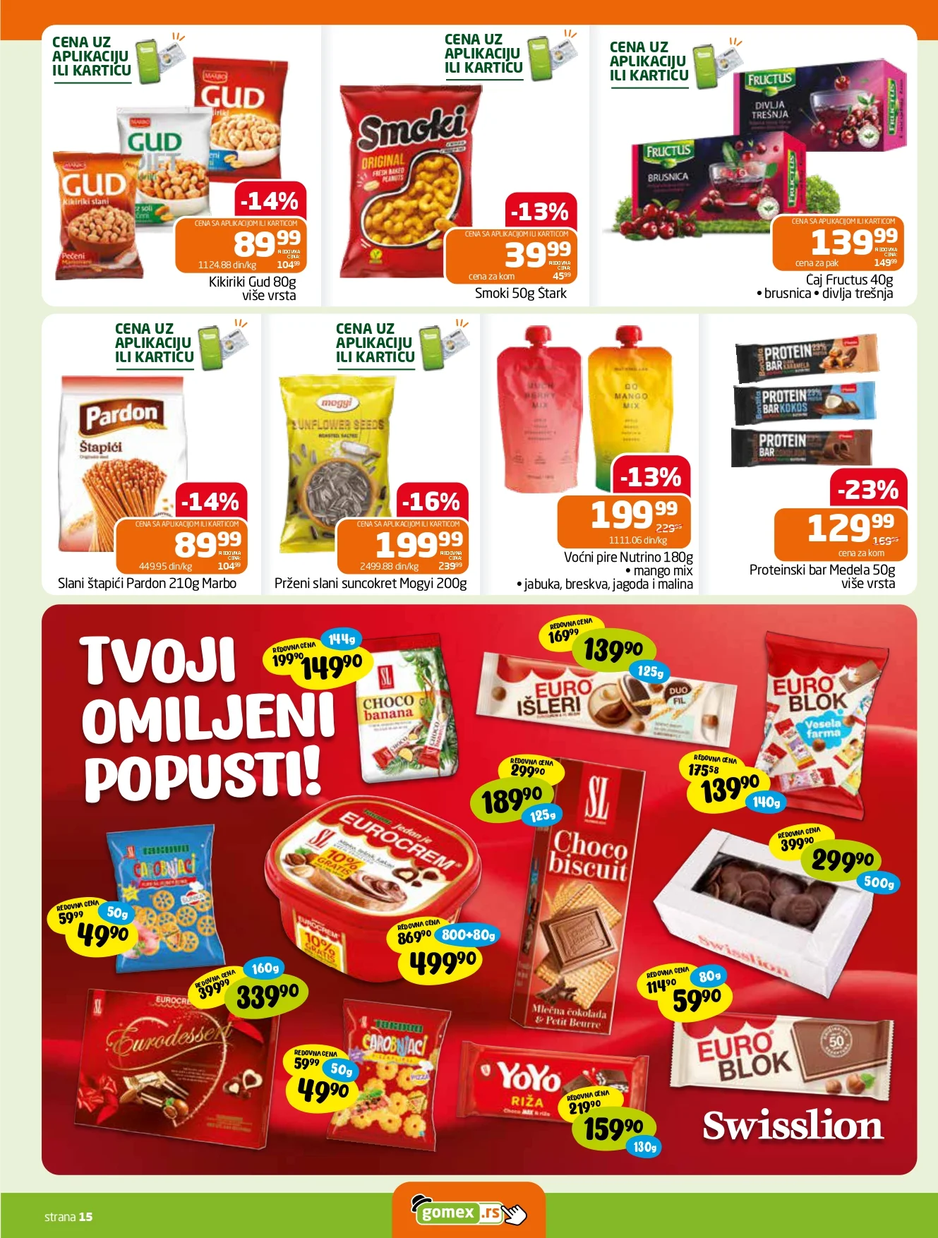 Gomex katalog AKCIJE IZ ŠEŠIRA 14-20.10.2026. - str. 15