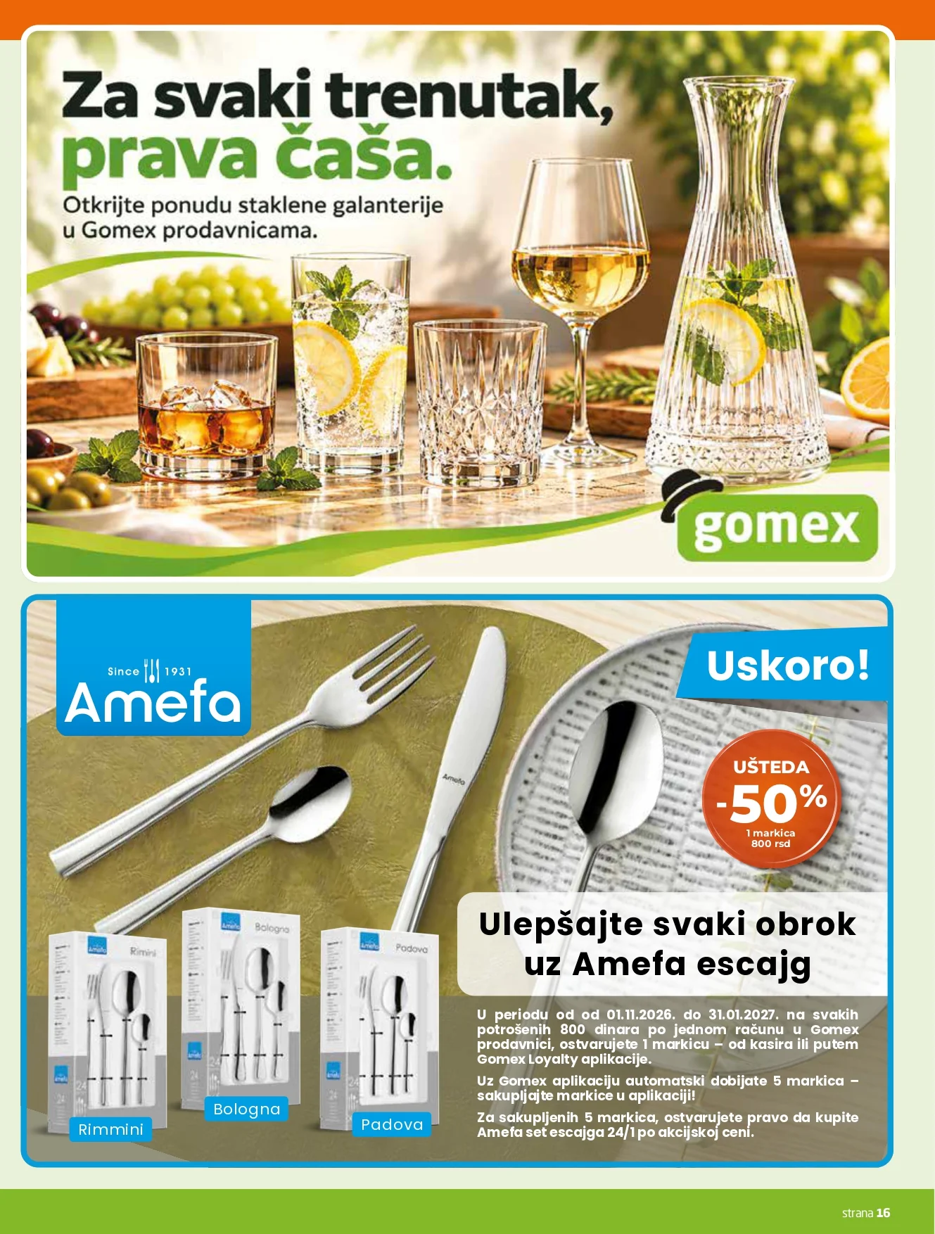 Gomex katalog AKCIJE IZ ŠEŠIRA 14-20.10.2026. - str. 16