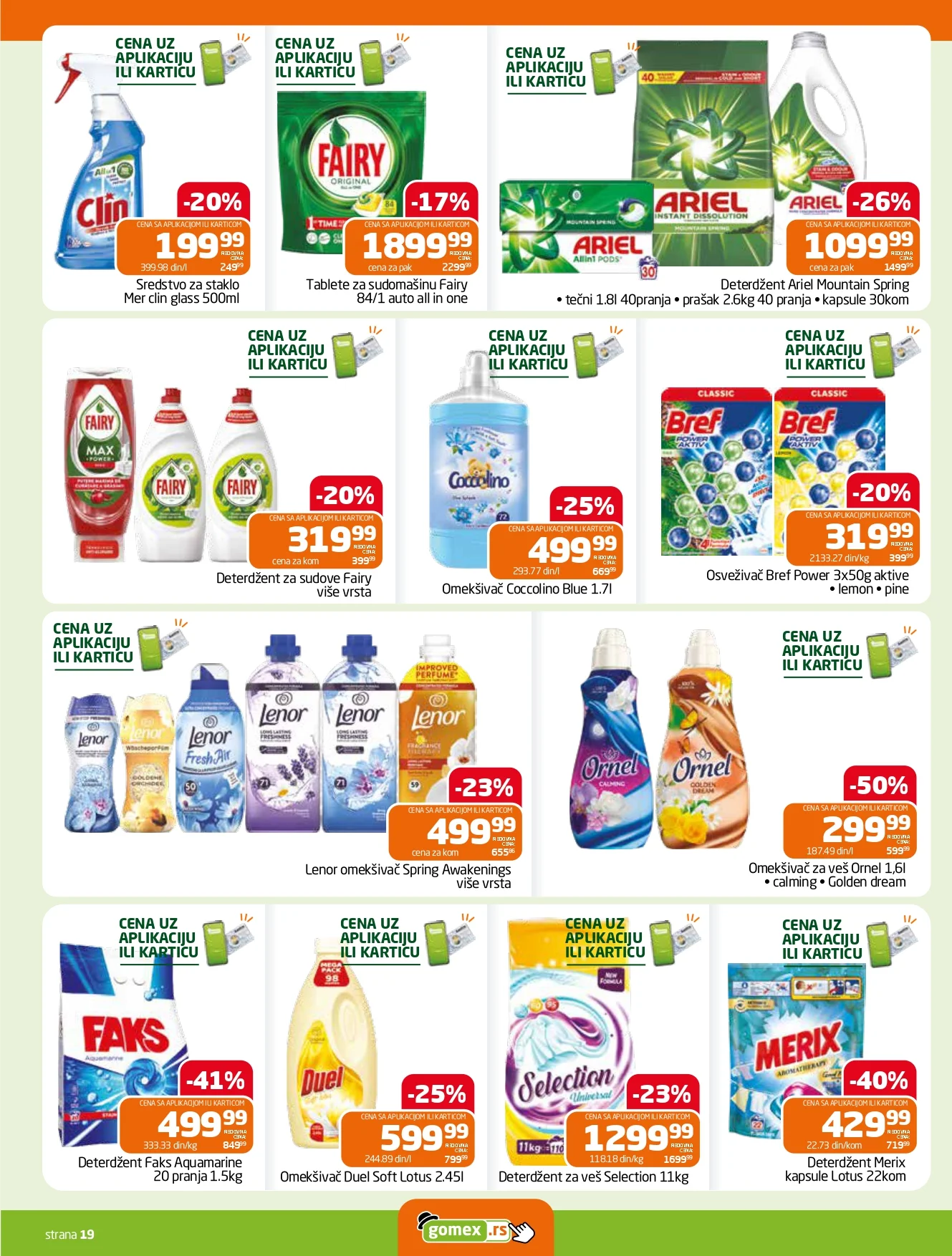 Gomex katalog AKCIJE IZ ŠEŠIRA 29.10-11.11.2026. - str. 19