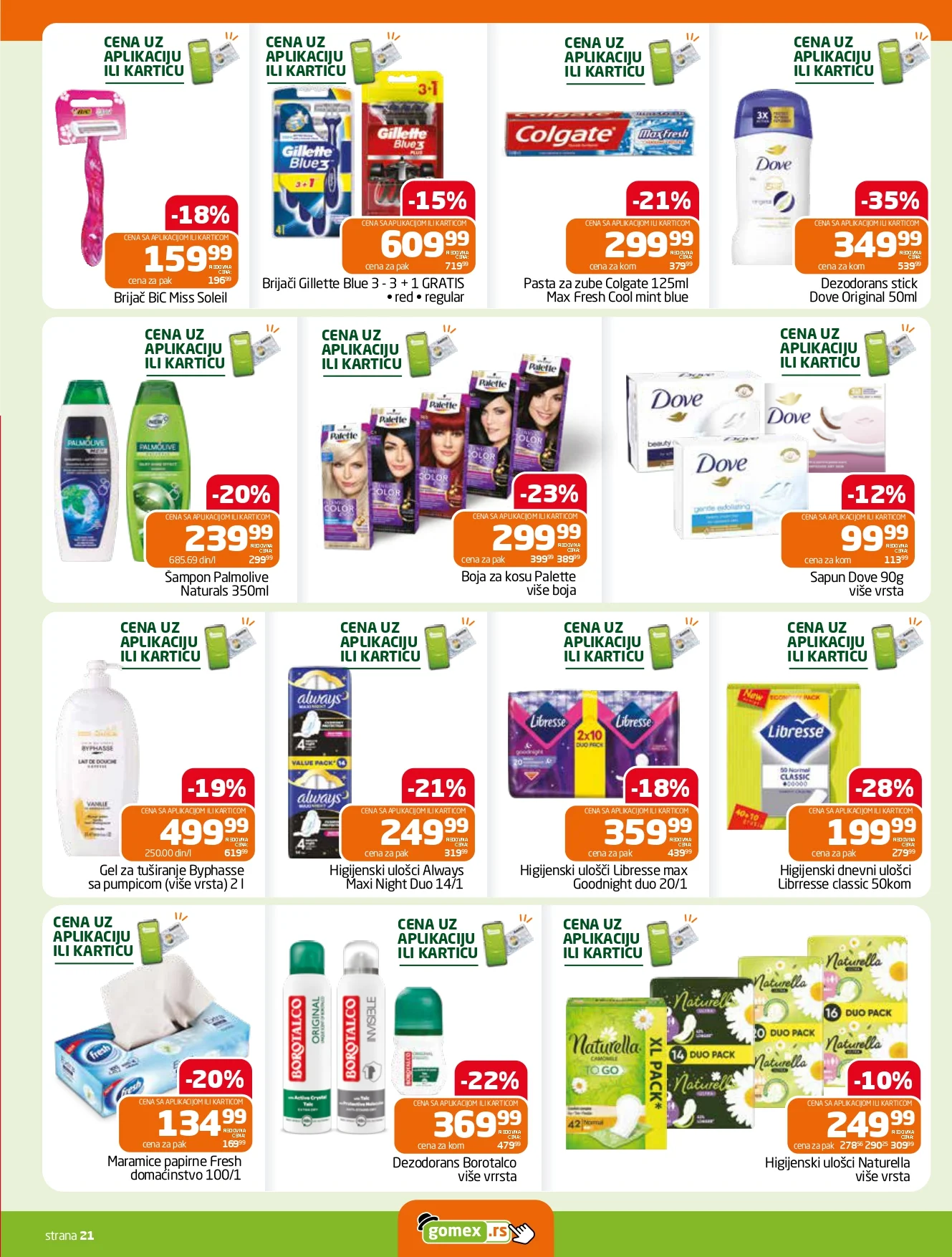 Gomex katalog AKCIJE IZ ŠEŠIRA 14-20.10.2026. - str. 21