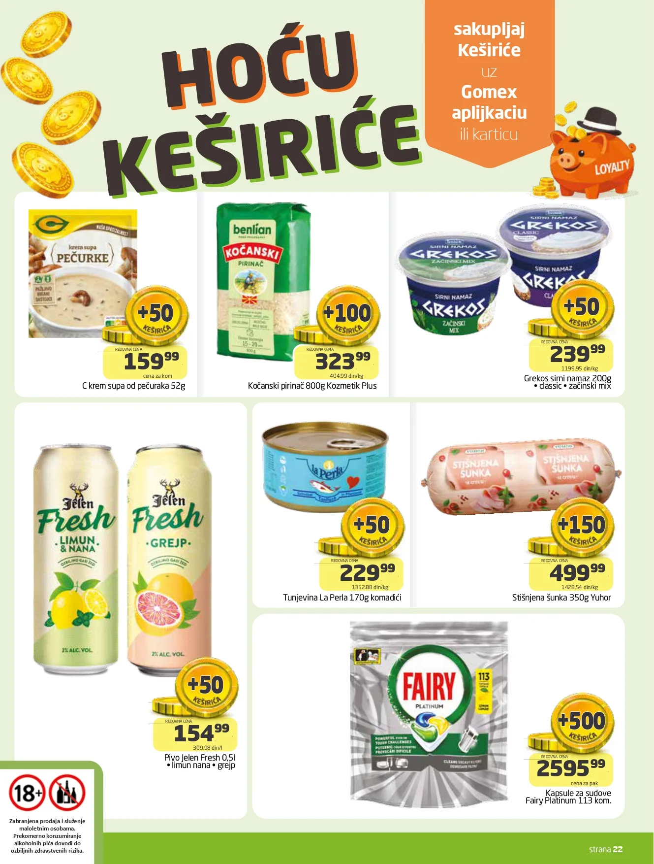 Gomex katalog AKCIJE IZ ŠEŠIRA 29.10-11.11.2026. - str. 22
