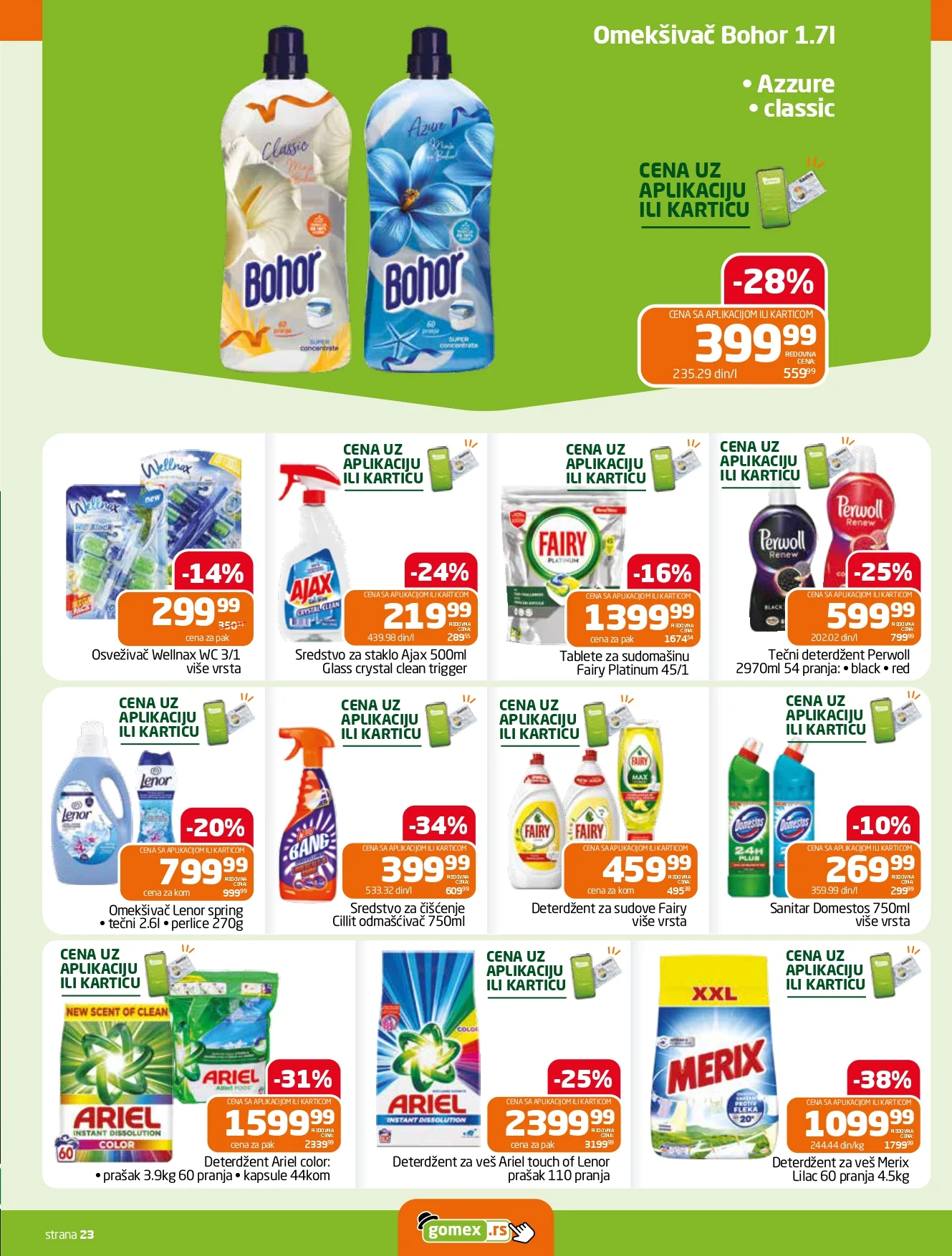 Gomex katalog AKCIJE IZ ŠEŠIRA 14-20.10.2026. - str. 23