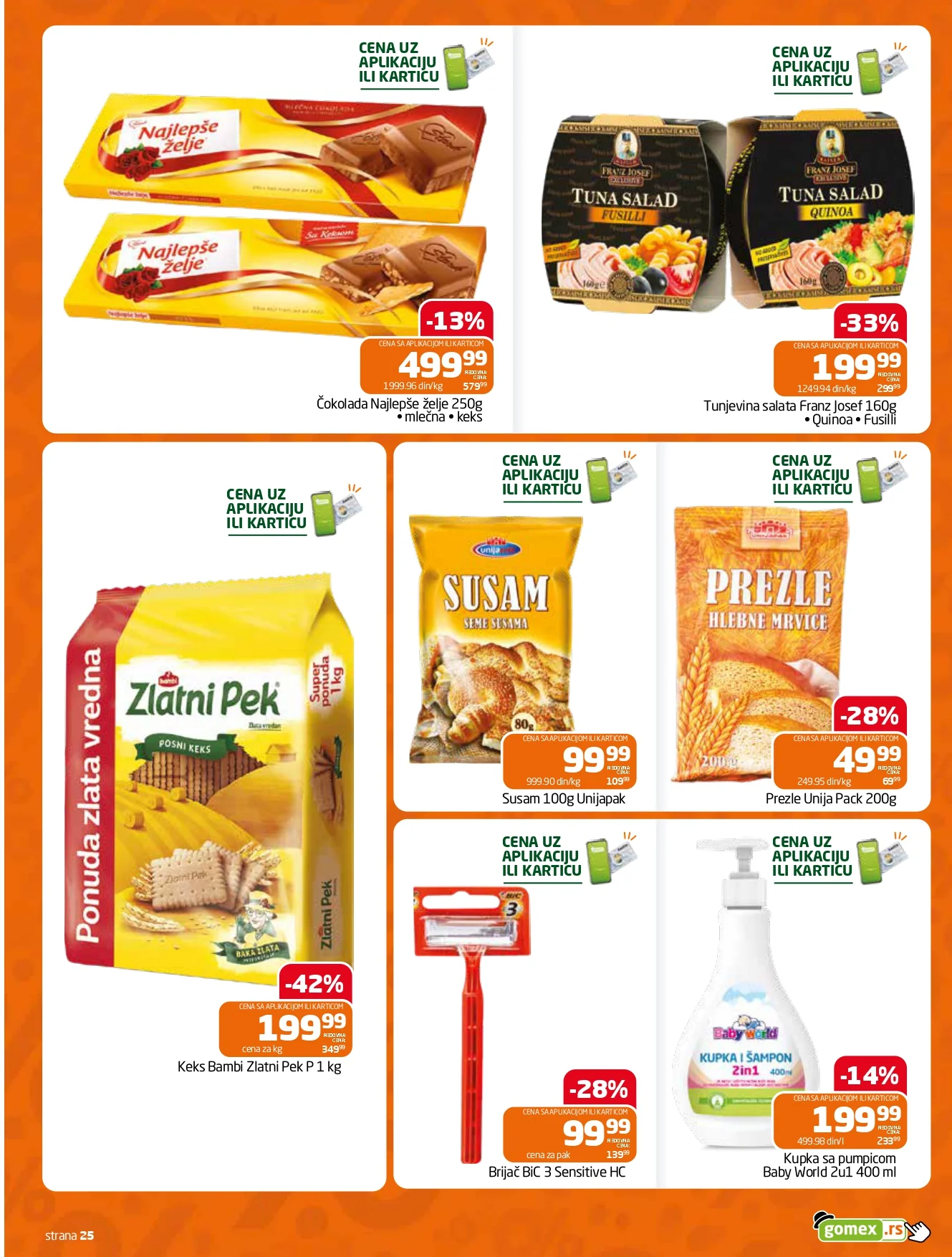 Gomex katalog AKCIJE IZ ŠEŠIRA 29.10-11.11.2026. - str. 25