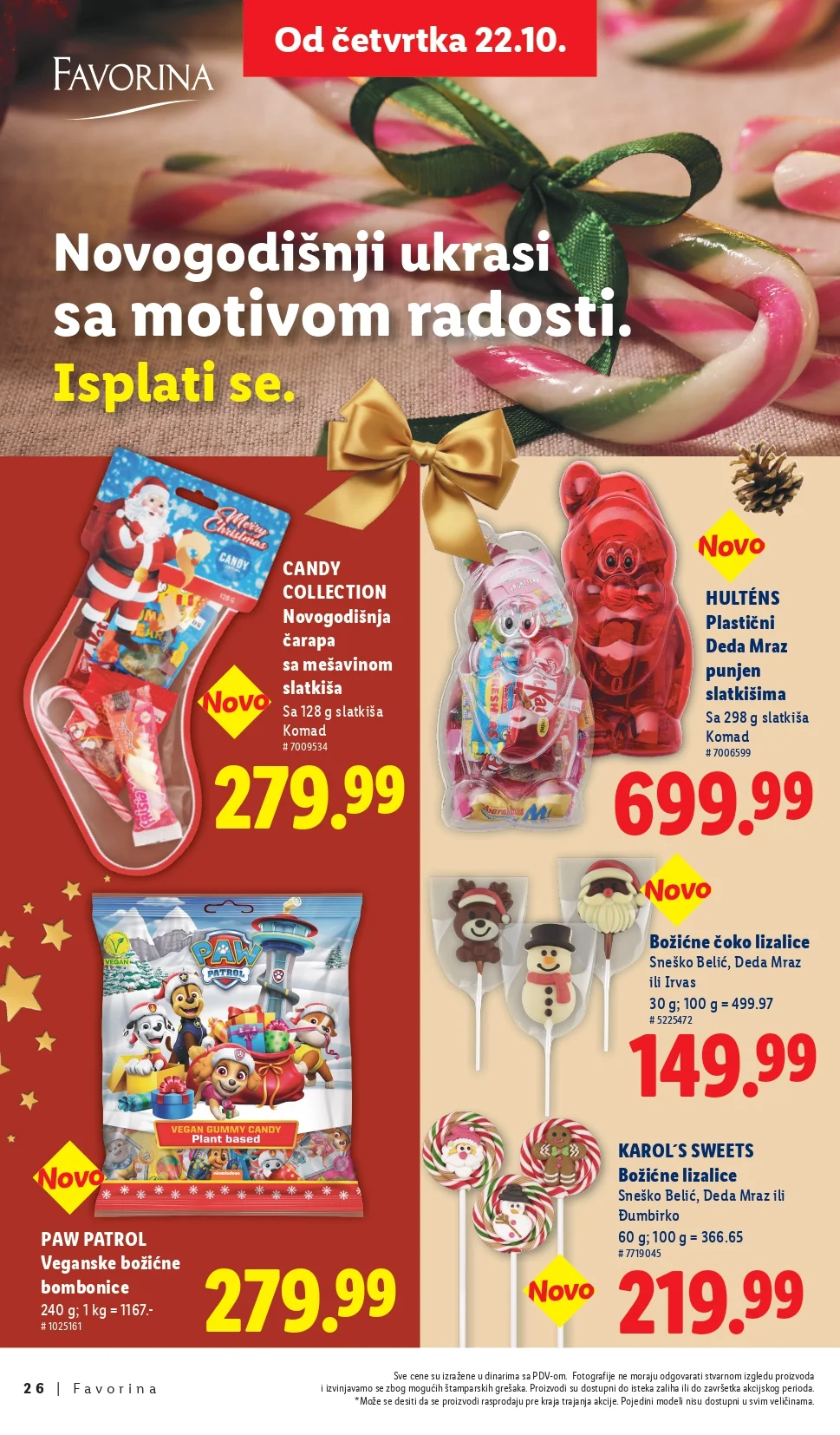 Lidl katalog PRAZNIČNA MAGIJA od 22.10.2026. do isteka zaliha - str. 26